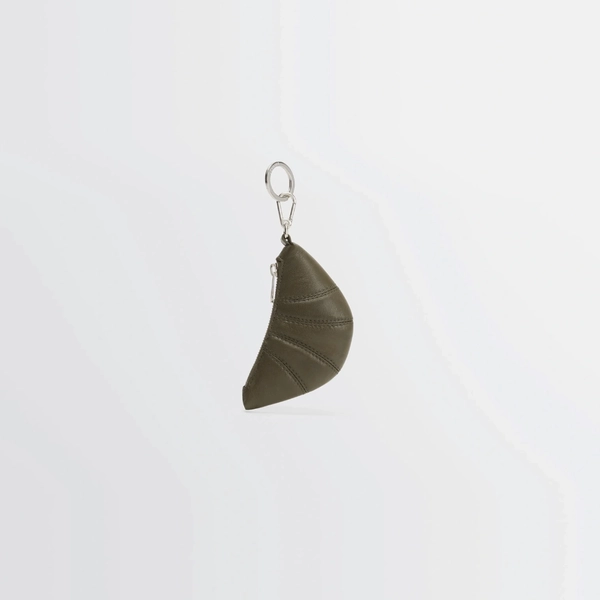 르메르 미니 크루아상 키링 다크카키 SL0082 LL095 나파레더 / 길이: 14cm 높이: 16.5cm 깊이: 11cm
