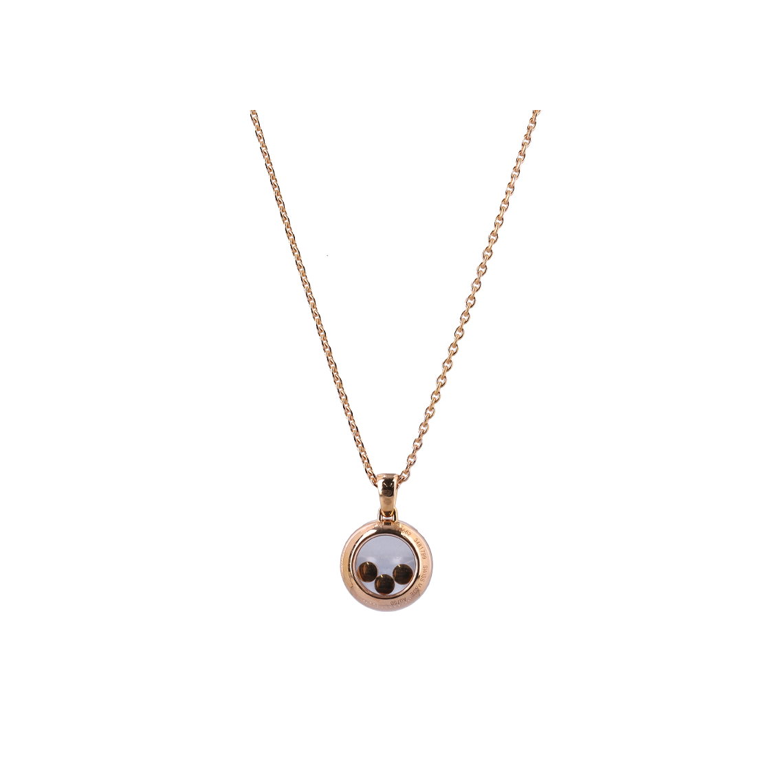 쇼파드 799562 해피 펜던트 18K 로즈 골드 다이아몬드