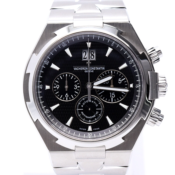 Vacheron Constantin(바쉐론콘스탄틴) 49150/B01A-9097 Overseas 오버시즈 블랙판 크로노 오토매틱 스틸 남성 시계aa19512