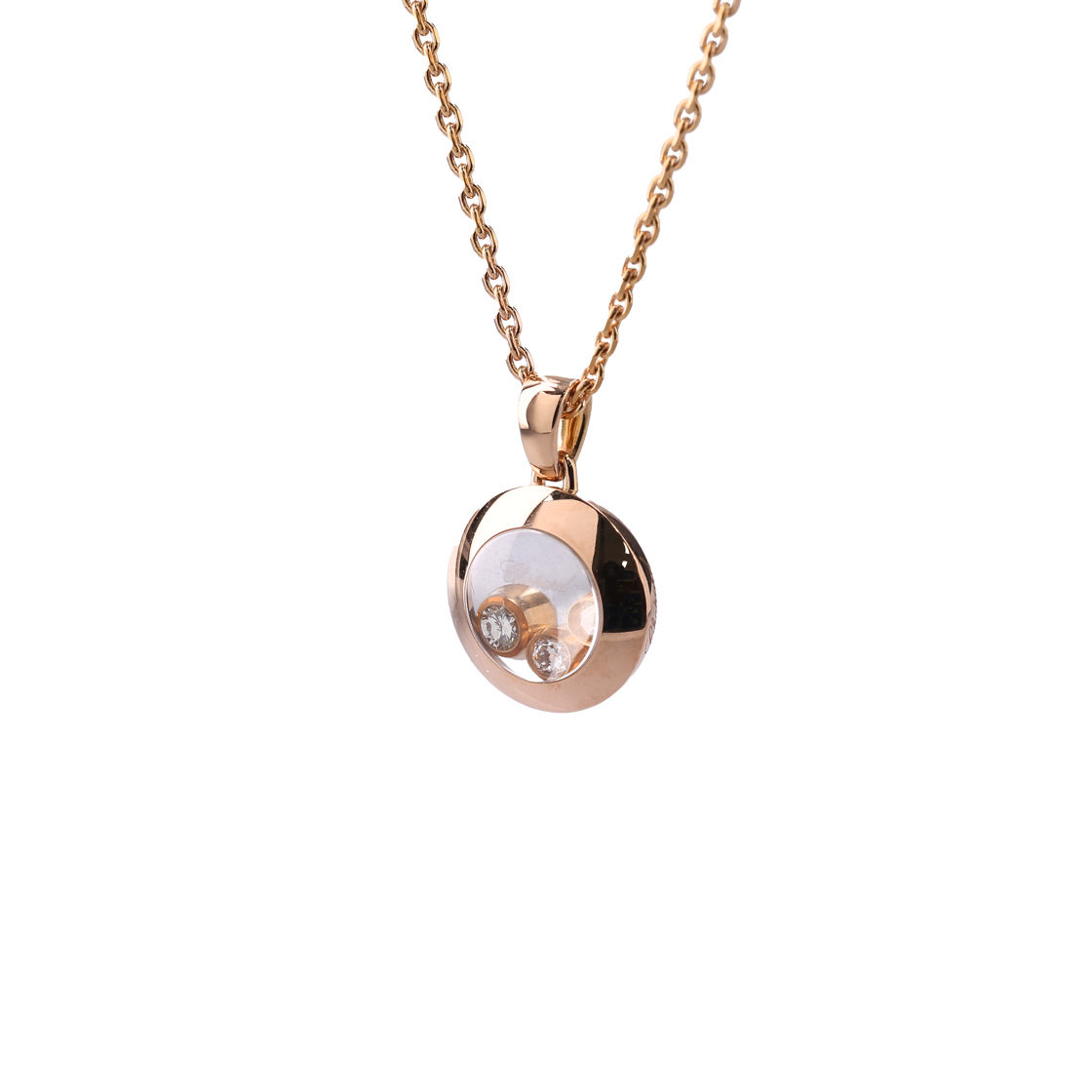 쇼파드 799562 해피 펜던트 18K 로즈 골드 다이아몬드